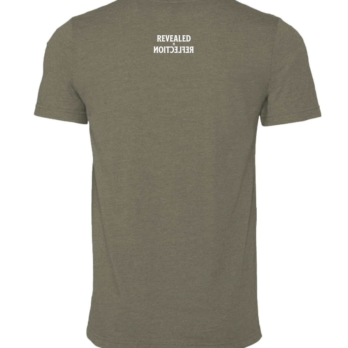 Heather Military Green - 3001CVC - BACK