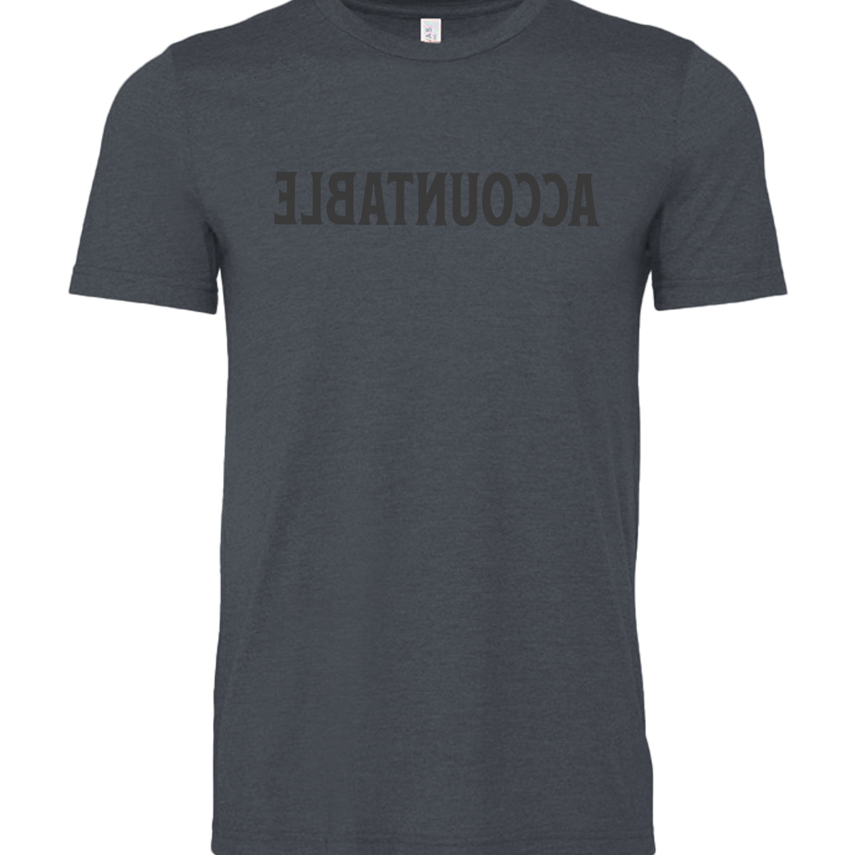 HEATHER MID NAVY - 3001CVC - FRONT